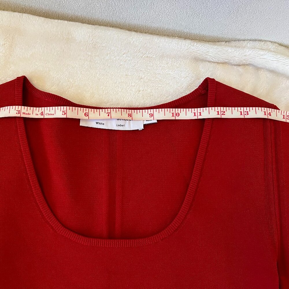Proenza Schouler White Label Scoop Neck Top in red size M - Picture 6 of 7